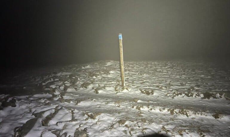 Primera nevada del otoño en la Comunidad de Madrid 
