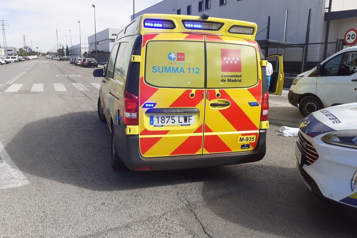 Muere un ciclista de 48 años atropellado por una furgoneta en una calle de Getafe 