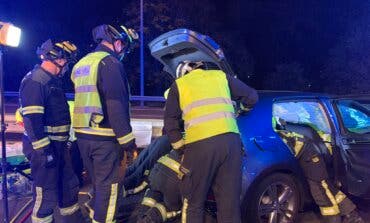 Un conductor kamikaze provoca un accidente de tráfico en la A-2 dejando cinco heridos