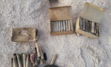 La Guardia Civil explosiona de forma controlada una caja de cartuchos de dinamita hallados en Guadalajara