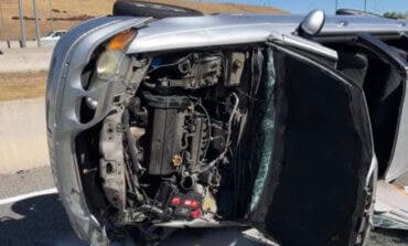 Herido grave tras volcar su coche en la A-2, en Torrejón de Ardoz
