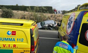 Ocho heridos, tres de ellos graves, en dos accidentes en la A-4 y la M-600