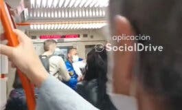 Pelea en el Metro de Madrid porque un pasajero no llevaba mascarilla 