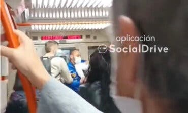 Pelea en el Metro de Madrid porque un pasajero no llevaba mascarilla 