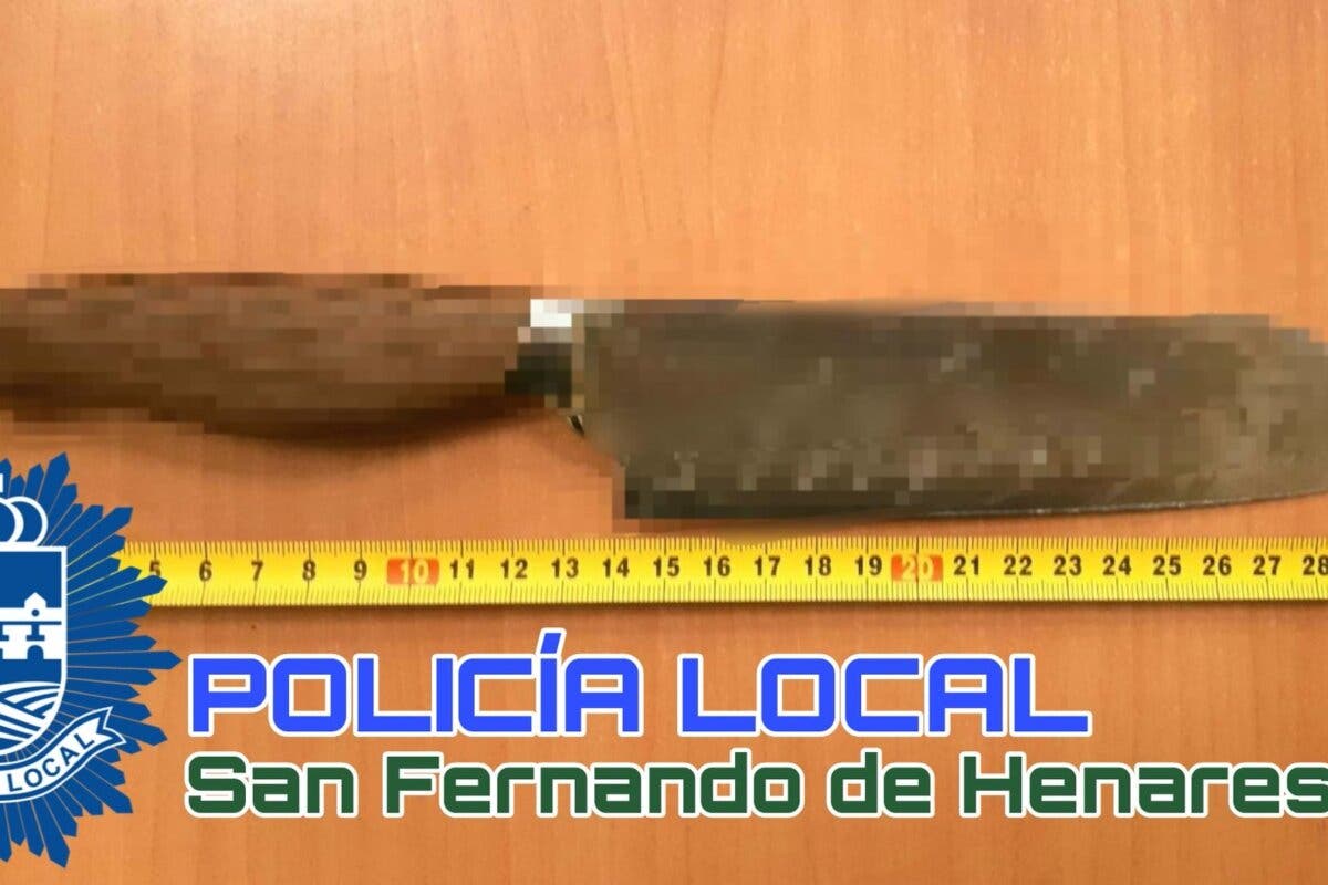 Detenido en San Fernando de Henares por amenazas con arma blanca en un bar