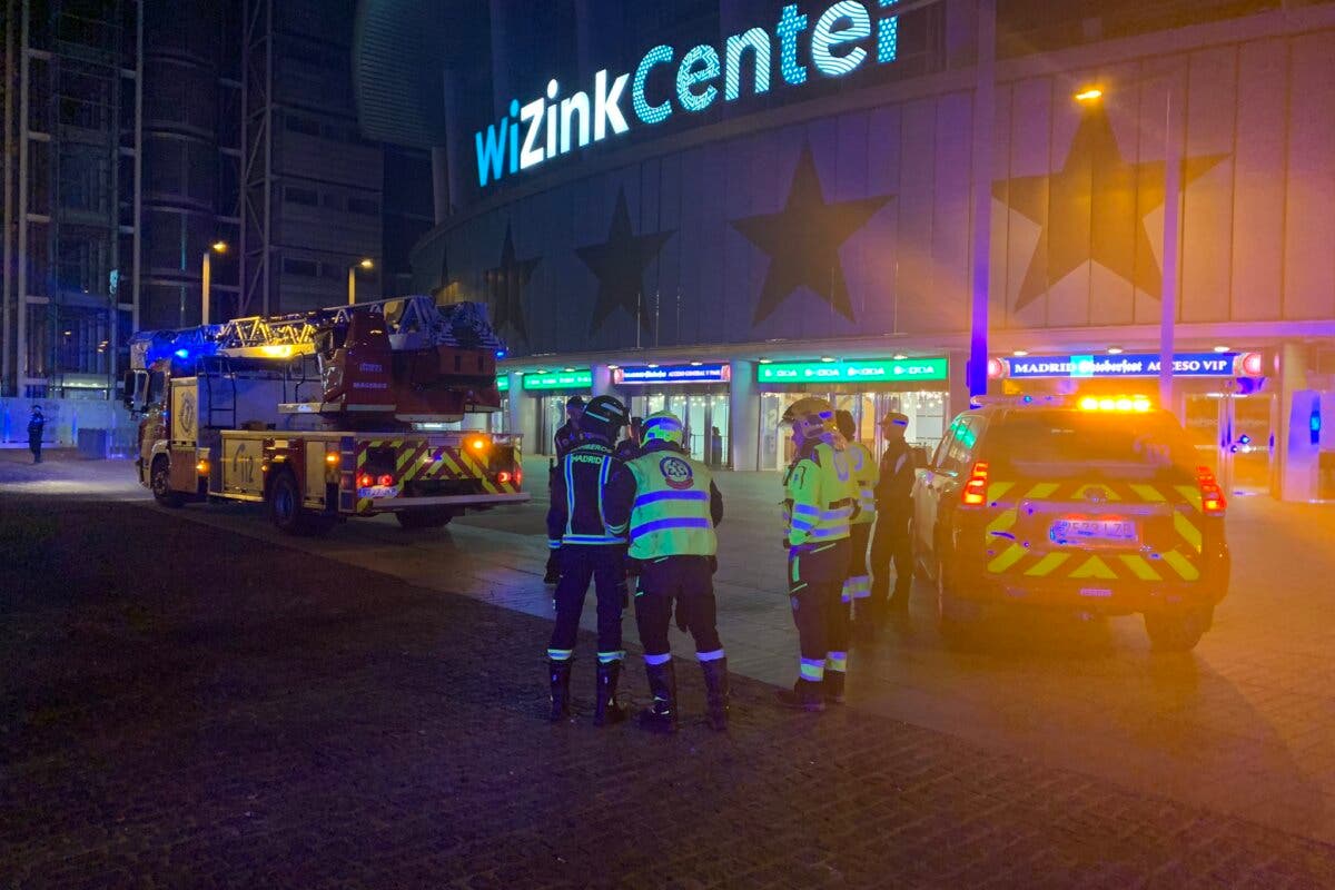 El WiZink Center de Madrid tuvo que ser desalojado anoche por un incendio