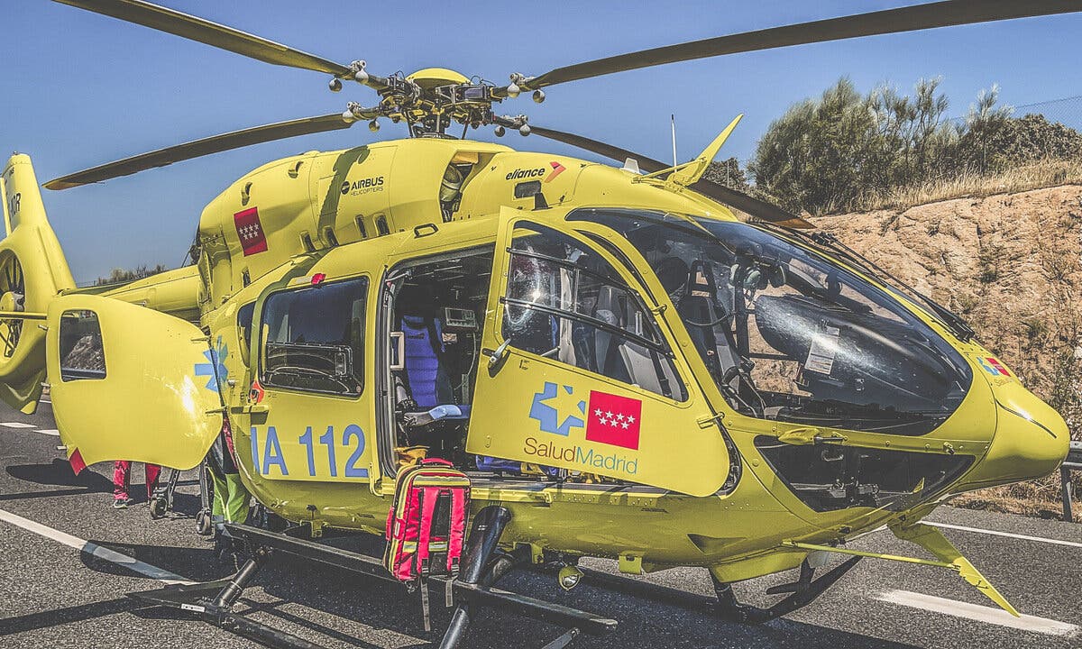 En estado crítico un motorista tras sufrir un accidente en la M-521