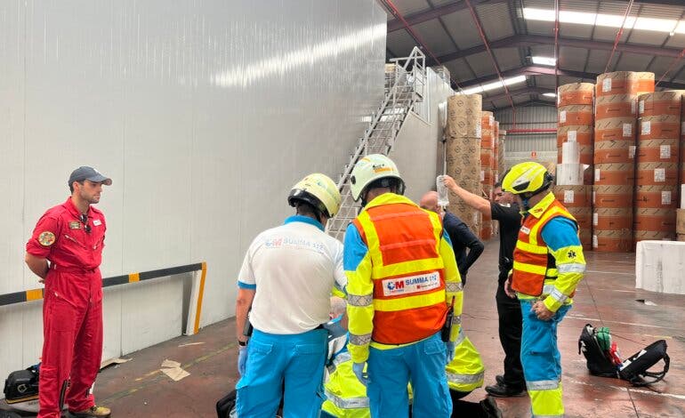 Muere un hombre al caer desde 9 metros de altura en un polígono de Torrejón de la Calzada donde trabajaba 