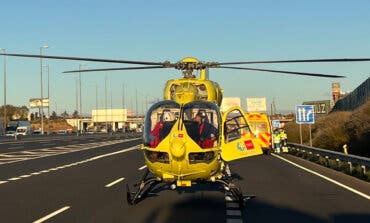 Un herido grave en un accidente en la A-2, en Alcalá de Henares 