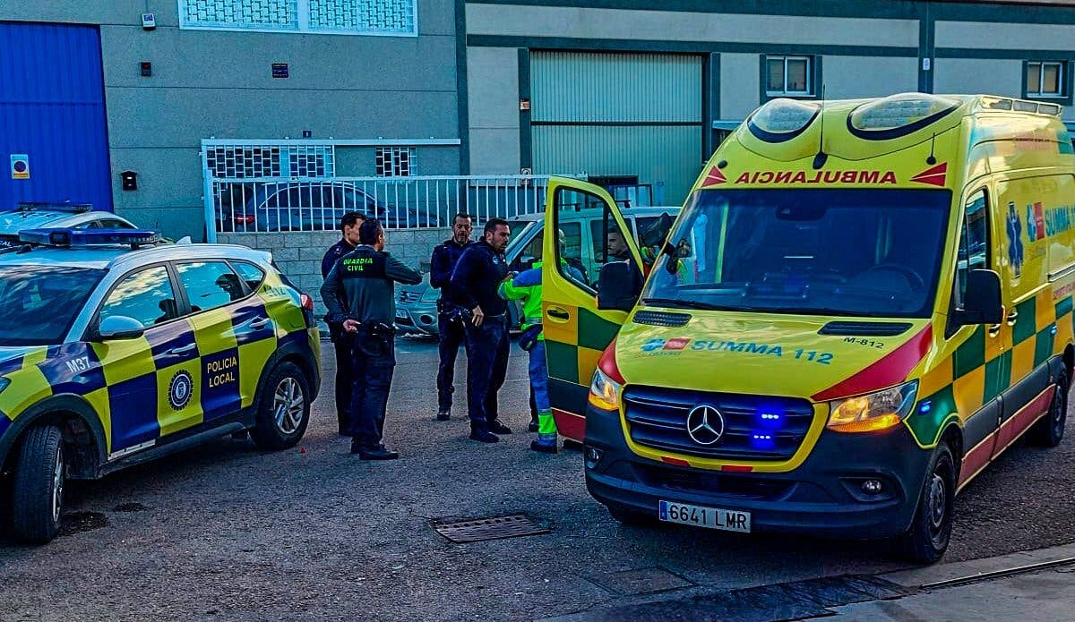 En estado crítico un hombre de 41 años tras sufrir un accidente laboral Arganda