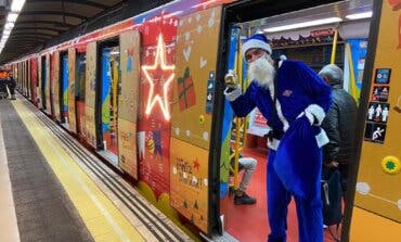 Vuelve el Tren de la Navidad de Metro de Madrid con Papá Noel y los Reyes Magos