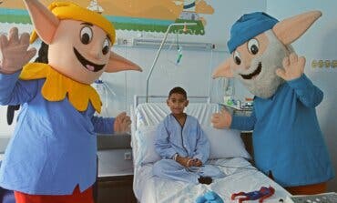 Los Guachis visitan a los niños y niñas ingresados en el Hospital de Torrejón