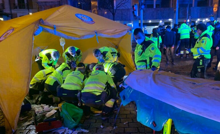 Muere un motorista de 23 años tras chocar con un VTC en el Paseo de la Castellana