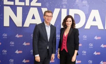 Feijóo y Ayuso en la cena de Navidad del PP de Madrid: «O nosotros o Sánchez»