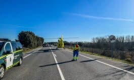 Seis heridos al chocar dos vehículos en la M-507, en Aldea del Fresno 
