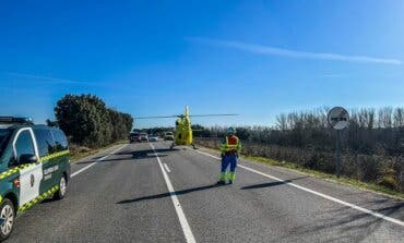 Seis heridos al chocar dos vehículos en la M-507, en Aldea del Fresno 