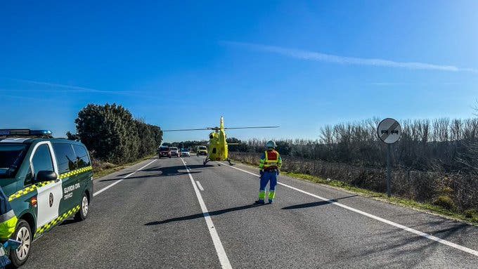 Seis heridos al chocar dos vehículos en la M-507, en Aldea del Fresno 