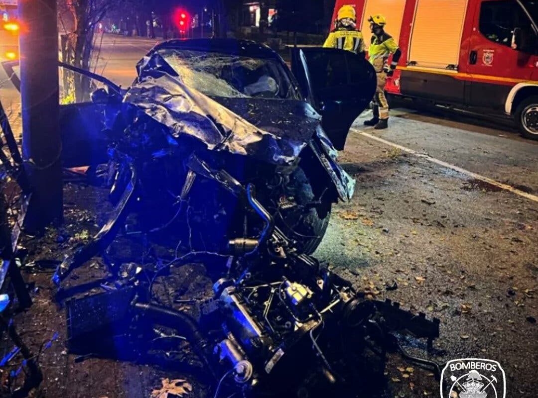 Un brutal accidente en Guadalajara dejó dos heridos muy graves en Nochebuena 