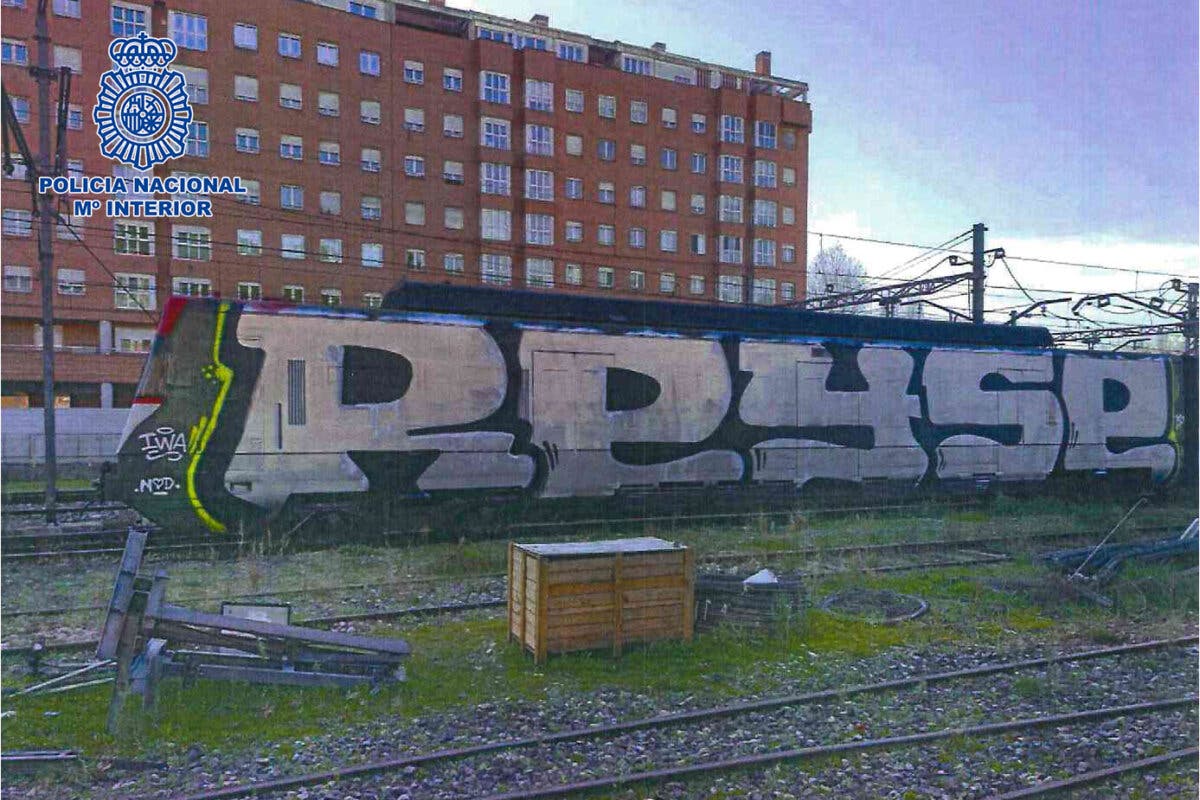 Detenidos 28 grafiteros por realizar pintadas en vagones de trenes en Madrid y Guadalajara 