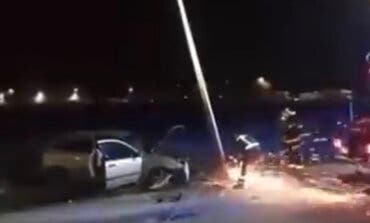 Una conductora ebria empotra su coche contra una farola en Rivas Vaciamadrid