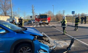 Cinco heridos en un accidente de tráfico con dos vehículos implicados en Leganés