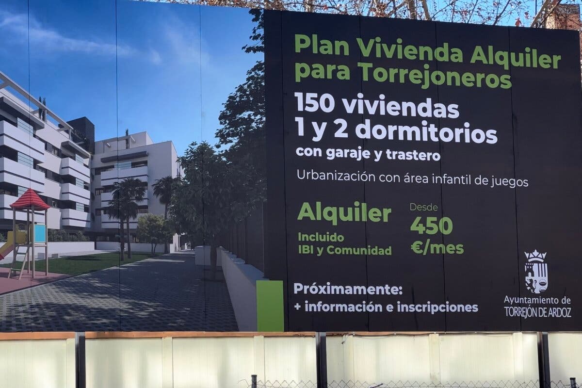 Torrejón de Ardoz construye 150 viviendas de alquiler desde 450 euros al mes 