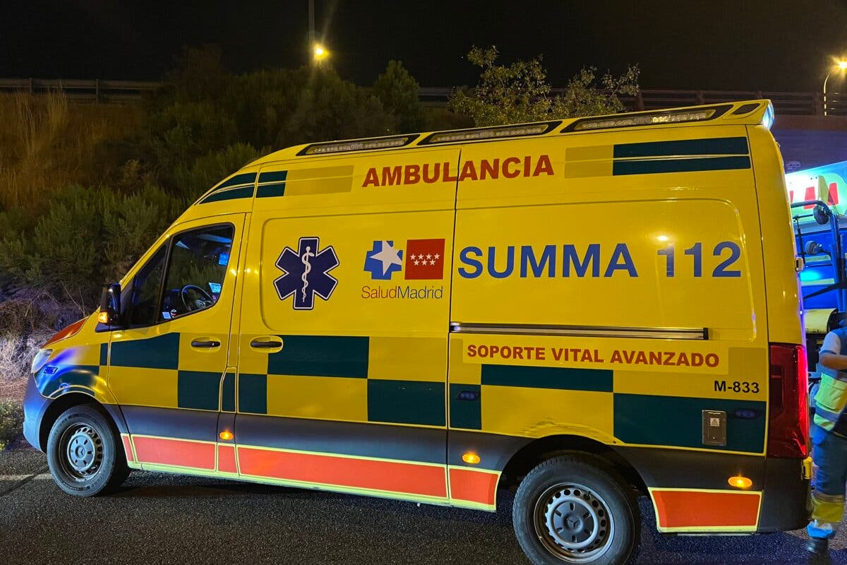 Herido grave un motorista de 25 años tras sufrir un accidente en la M-221