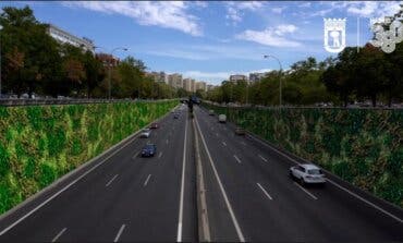 Madrid cubrirá con jardines verticales los muros de hormigón de la M-30