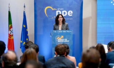 Ayuso advierte de que el reparto de los fondos europeos se está haciendo «de manera ideológica» por parte del Gobierno de Sánchez 