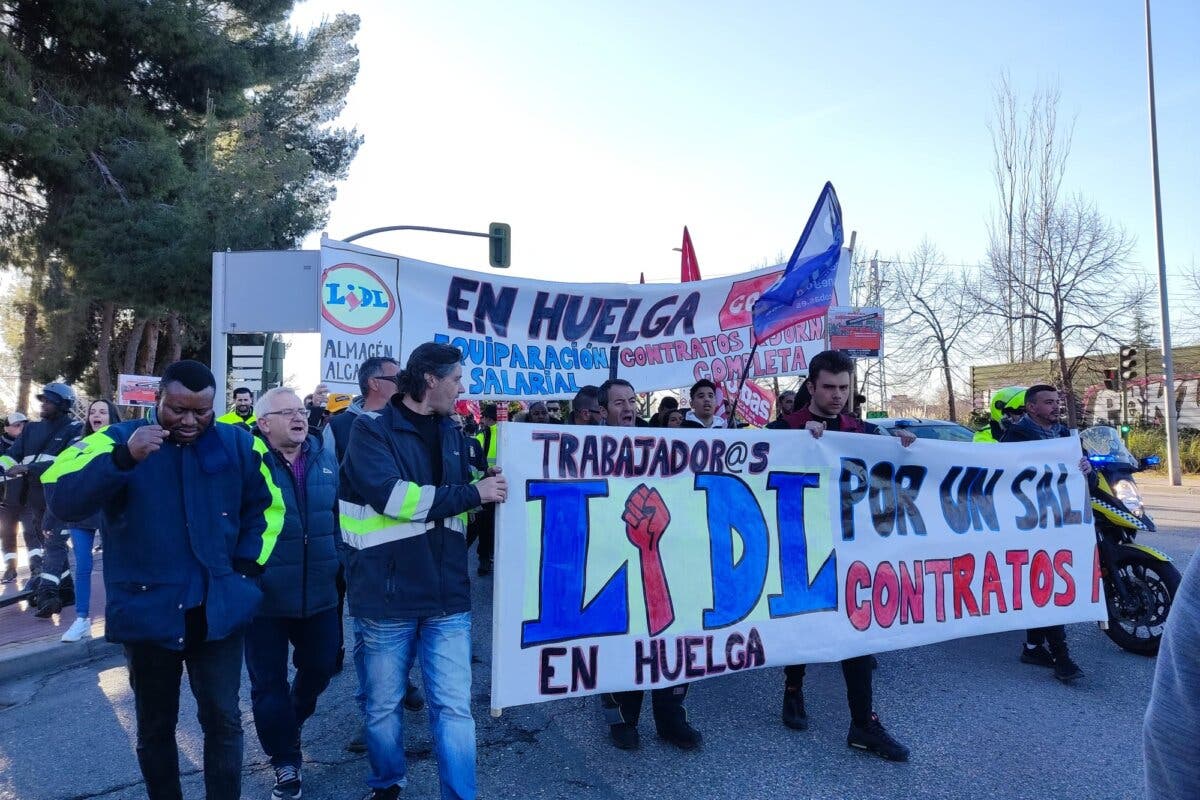 Alcalá de Henares: Los trabajadores de Lidl seguirán en huelga y denuncian «falta de implicación» del Ayuntamiento 