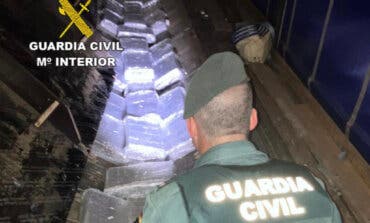 Incautan media tonelada de hachís oculta en un camión que circulaba por la A-2