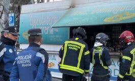 Herido muy grave un joven de 26 años al incendiarse el quiosco de churros en el que trabajaba en Madrid