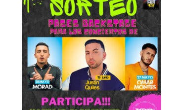 Torrejón Summer Fest: Sorteo para el backstage de Justin Quiles, Morad y Omar Montes