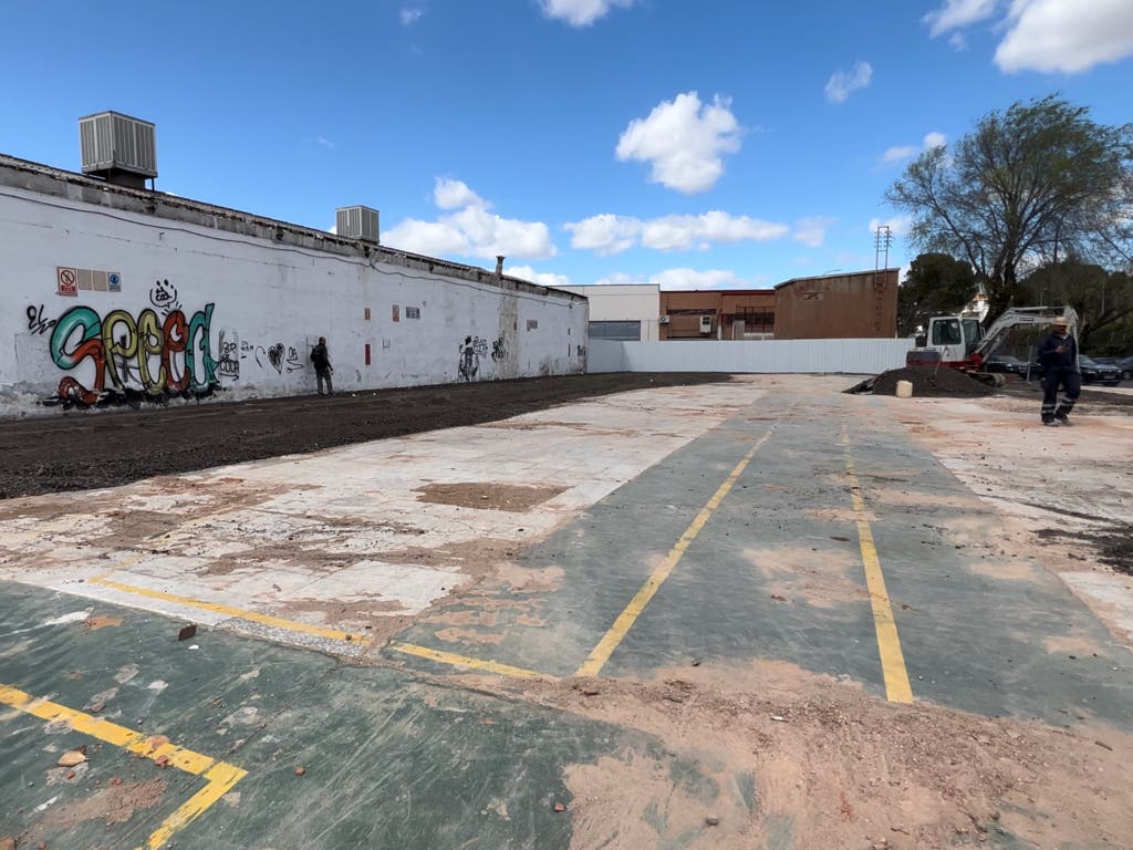 Torrejón de Ardoz está construyendo un nuevo aparcamiento gratuito en Parque Cataluña
