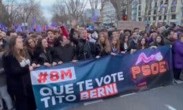 «Irene Montero, dimisión» y «Que te vote Tito Berni» en el 8M en Madrid 