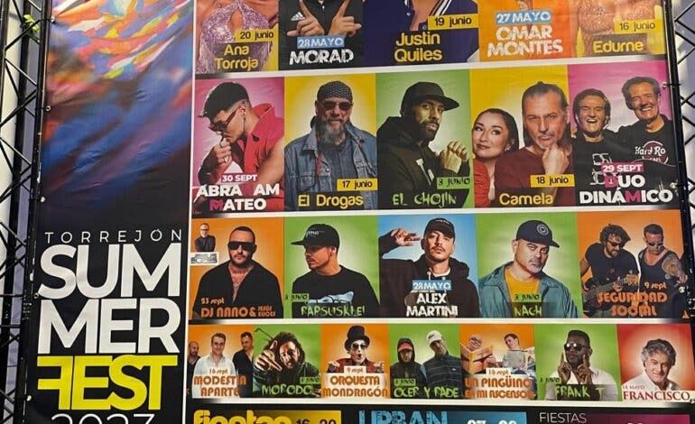 Justin Quiles, Morad, Camela, El Drogas,... todos los conciertos del Torrejón Summer Fest 2023