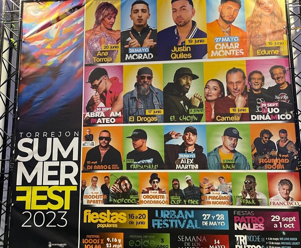 Justin Quiles, Morad, Camela, El Drogas,… todos los conciertos del Torrejón Summer Fest 2023