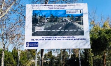 Torrejón de Ardoz: Comienzan las obras del nuevo paso subterráneo bajo la M-206, en los Fresnos 