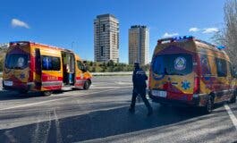 Dos heridos en un accidente de moto en la incorporación a la M-11 desde la M-30
