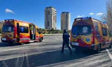 Dos heridos en un accidente de moto en la incorporación a la M-11 desde la M-30