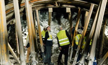 Avanzan las obras de ampliación de la línea 3 de Metro entre Villaverde Alto y El Casar (Getafe)