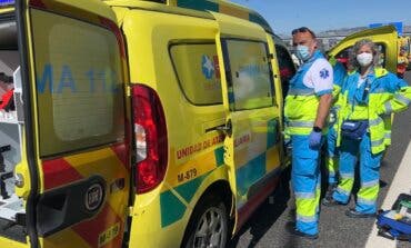Herido muy grave un motorista de 29 años tras chocar con un turismo en la M-505