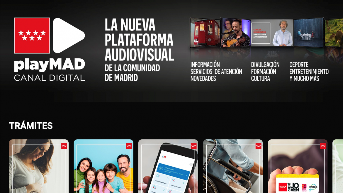 Ayuso presenta PLAYMAD, el Netflix madrileño para hacer trámites, pedir ayudas o ver contenidos 