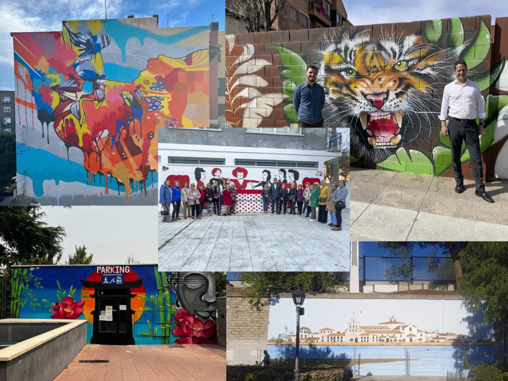 Cinco nuevos murales decoran las calles de Torrejón