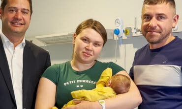 Erik, el primer bebé nacido en Torrejón de Ardoz de padres ucranianos que huyeron de la guerra