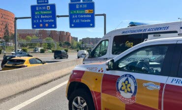 Muere un motorista en un accidente al incorporarse a la M-30