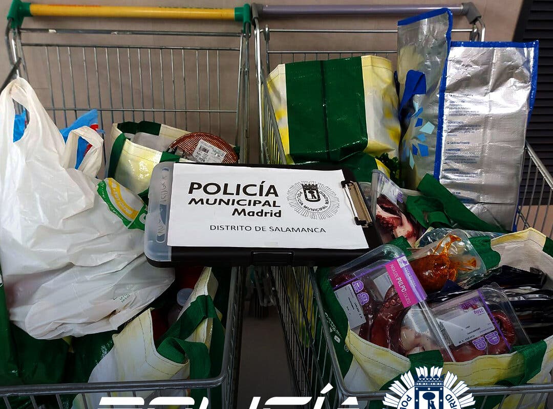 Tres detenidos por robar 2.300 euros en productos de Mercadona en Madrid