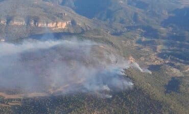 Guadalajara: Continúan las labores de extinción del incendio del Alto Tajo que pasa a nivel 0 