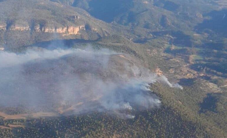 Guadalajara: Continúan las labores de extinción del incendio del Alto Tajo que pasa a nivel 0 