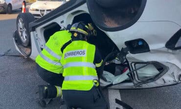 Dos heridos, uno de ellos grave, en un accidente en la M-40